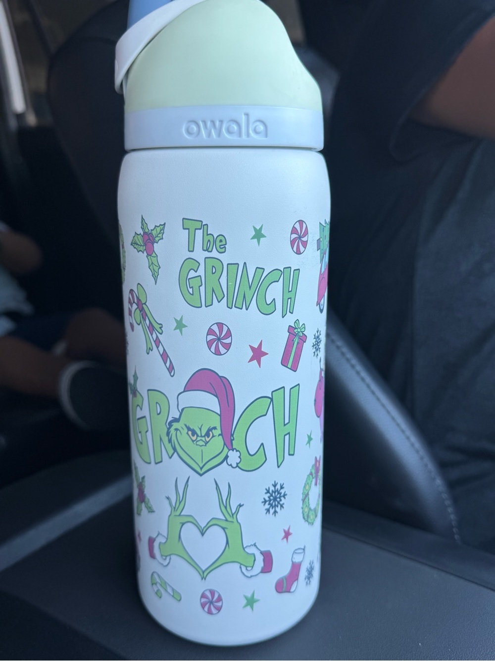Owala The Grinch Holiday Insulated Water Bottle - White/Light Green